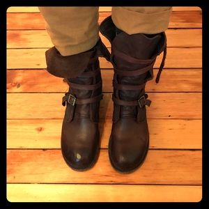 Free People boots, adjustable tightness, size 9